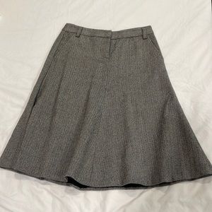 JCrew herringbone wool a-line skirt